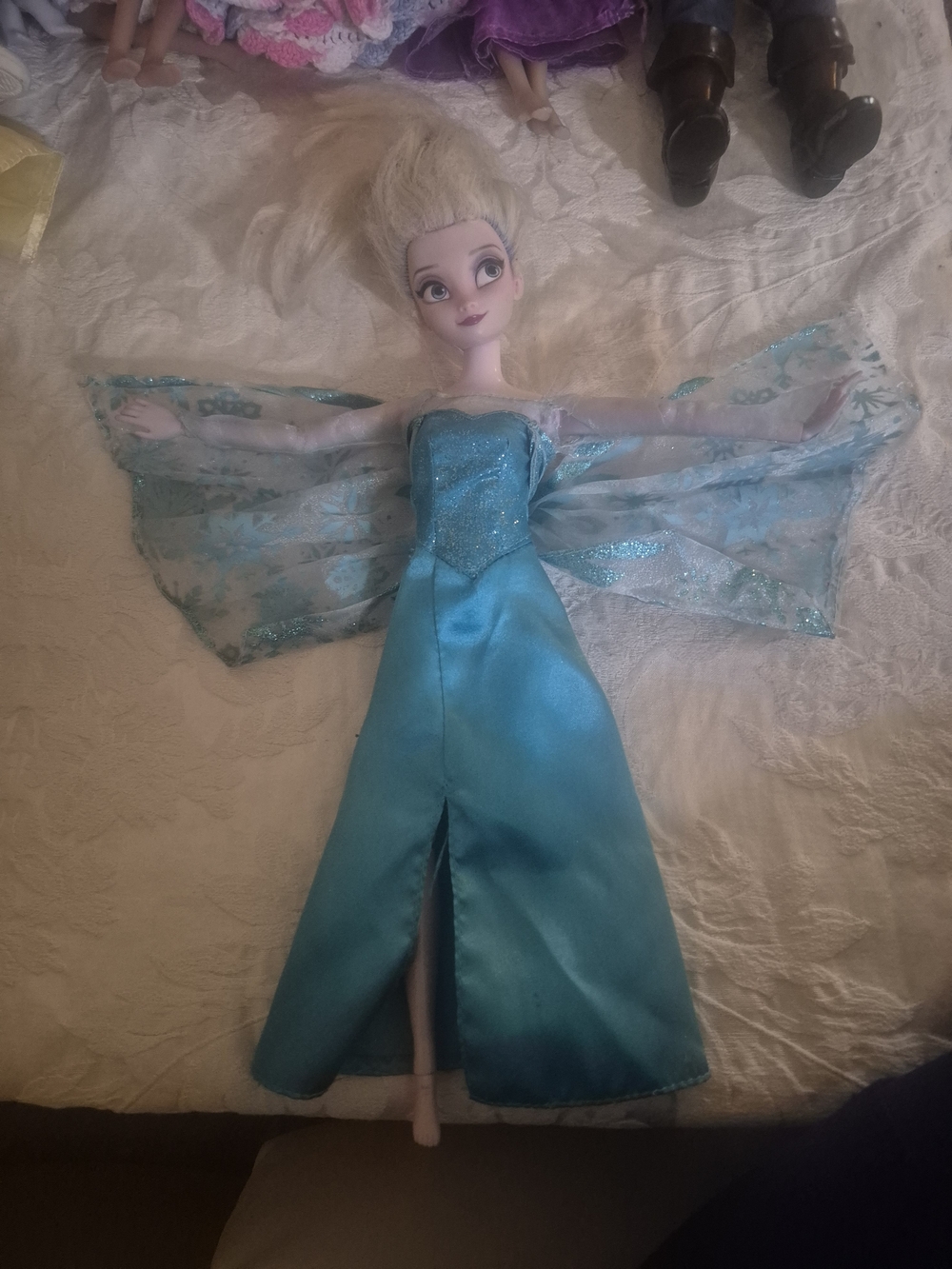 Blue Princess Fashion Doll for Kids - Sparkle Dress